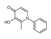 3-hydroxy-2-methyl-1-phenylpyridin-4-one结构式