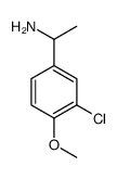 Benzenemethanamine, 3-chloro-4-methoxy-.alpha.-methyl- structure