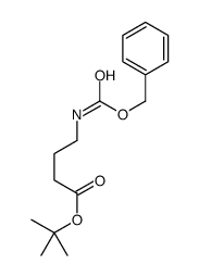 2-Methyl-2-propanyl 4-{[(benzyloxy)carbonyl]amino}butanoate结构式