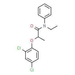 2-(2,4-Dichlorophenoxy)-N-ethyl-N-phenylpropanamide结构式