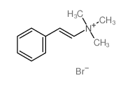 Ethenaminium,N,N,N-trimethyl-2-phenyl-, bromide (1:1) structure