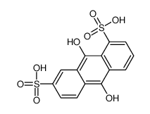 9,10-dihydroxyanthracene-1,7-disulfonic acid Structure