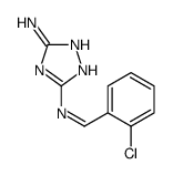 3-[(E)-(2-chlorophenyl)methylideneamino]-1H-1,2,4-triazol-5-amine Structure