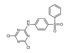 N-[4-(benzenesulfonyl)phenyl]-4,6-dichloro-1,3,5-triazin-2-amine结构式