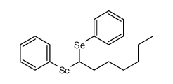 1-phenylselanylheptylselanylbenzene Structure