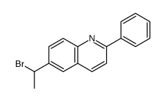 6-(1-bromoethyl)-2-phenylquinoline Structure