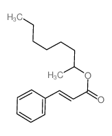 2-Propenoic acid, 3-phenyl-, 1-methylheptyl ester结构式