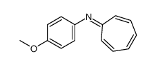 N-(4-methoxyphenyl)cyclohepta-2,4,6-trien-1-imine结构式