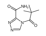 4-(2,2-dimethylpropanoyl)-1,2,4-triazole-3-carboxamide Structure