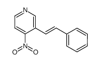 4-nitro-3-[(E)-2-phenylethenyl]pyridine Structure