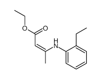 (Z)-ethyl 3-((2-ethylphenyl)amino)but-2-enoate Structure