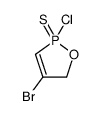 4-bromo-2-chloro-2-sulfanylidene-5H-1,2λ5-oxaphosphole Structure