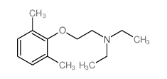 2-(2,6-dimethylphenoxy)-N,N-diethyl-ethanamine Structure