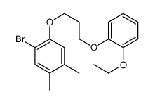1-bromo-2-[3-(2-ethoxyphenoxy)propoxy]-4,5-dimethylbenzene Structure