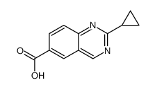 2-cyclopropylquinazoline-6-carboxylic acid Structure