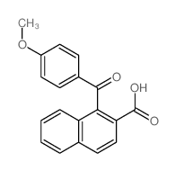 1-(4-methoxybenzoyl)naphthalene-2-carboxylic acid结构式