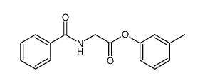 m-tolyl 2-benzamidoacetate Structure