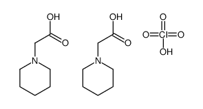 perchloric acid,2-piperidin-1-ylacetic acid结构式