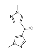 1-Methyl-4-(1-methyl-1H-pyrazole-4-carbonyl)-1H-pyrazole Structure