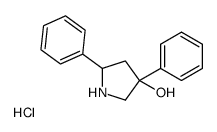 3,5-diphenylpyrrolidin-3-ol,hydrochloride Structure