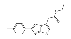 (6-p-tolyl-imidazo[2,1-b]thiazol-3-yl)-acetic acid ethyl ester结构式