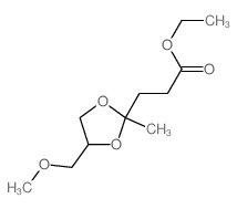 1,3-Dioxolane-2-propanoicacid, 4-(methoxymethyl)-2-methyl-, ethyl ester picture