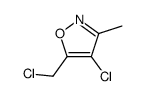 Isoxazole, 4-chloro-5-(chloromethyl)-3-methyl- (9CI)结构式