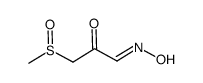 3-(methylsulfinyl)-2-oxopropanal oxime结构式