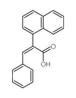 2-naphthalen-1-yl-3-phenyl-prop-2-enoic acid Structure