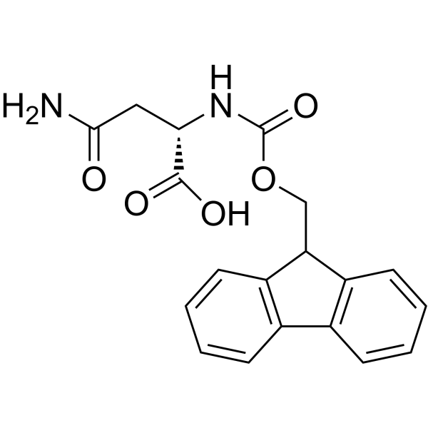 Fmoc-Asn-OH Structure