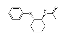 trans-1-acetamido-2-phenylthiocyclohexane结构式