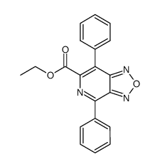 ethyl 4,7-diphenyl-1,2,5-oxadiazolo[3,4-c]pyridine-6-carboxylate Structure