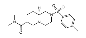 (7R,9aS)-N,N-dimethyl-2-tosyloctahydro-2H-pyrido[1,2-a]pyrazine-7-carboxamide结构式