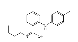 N-butyl-6-methyl-2-(4-methylanilino)pyridine-3-carboxamide Structure