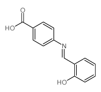 4-[(6-oxo-1-cyclohexa-2,4-dienylidene)methylamino]benzoic acid structure