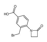 3-(bromomethyl)-4-(2-oxoazetidin-1-yl)benzoic acid结构式