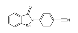 4-(3-oxo-1,2-benzoselenazol-2-yl)benzonitrile Structure