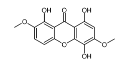 1,4,8-Trihydroxy-3,7-dimethoxyxanthone结构式