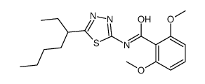 N-(5-heptan-3-yl-1,3,4-thiadiazol-2-yl)-2,6-dimethoxybenzamide Structure