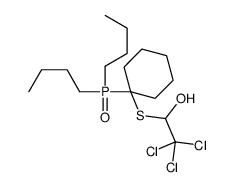 2,2,2-trichloro-1-(1-dibutylphosphorylcyclohexyl)sulfanylethanol Structure