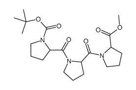 tert-Butyl 2-[(2-([2-(methoxycarbonyl)-1-pyrrolidinyl]carbonyl)-1-pyrr olidinyl)carbonyl]-1-pyrrolidinecarboxylate Structure
