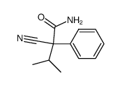 2-cyano-3-methyl-2-phenyl-butyric acid amide结构式