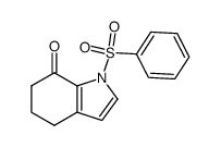 1-(phenylsulfonyl)-1,4,5,6-tetrahydro-7H-indol-7-one结构式