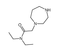 2-(1,4-diazepan-1-yl)-N,N-diethylacetamide结构式