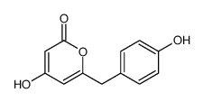 4-hydroxy-6-[(4-hydroxyphenyl)methyl]pyran-2-one Structure