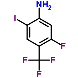 5-Fluoro-2-iodo-4-(trifluoromethyl)aniline Structure