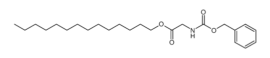 tetradecyl N-(carbobenzyloxy)glycinate Structure