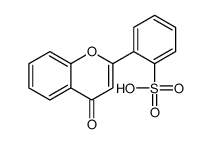 2-(4-oxochromen-2-yl)benzenesulfonic acid Structure