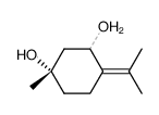 p-menth-4(8)-ene-1,3-diol结构式