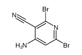 4-amino-2,6-dibromopyridine-3-carbonitrile结构式